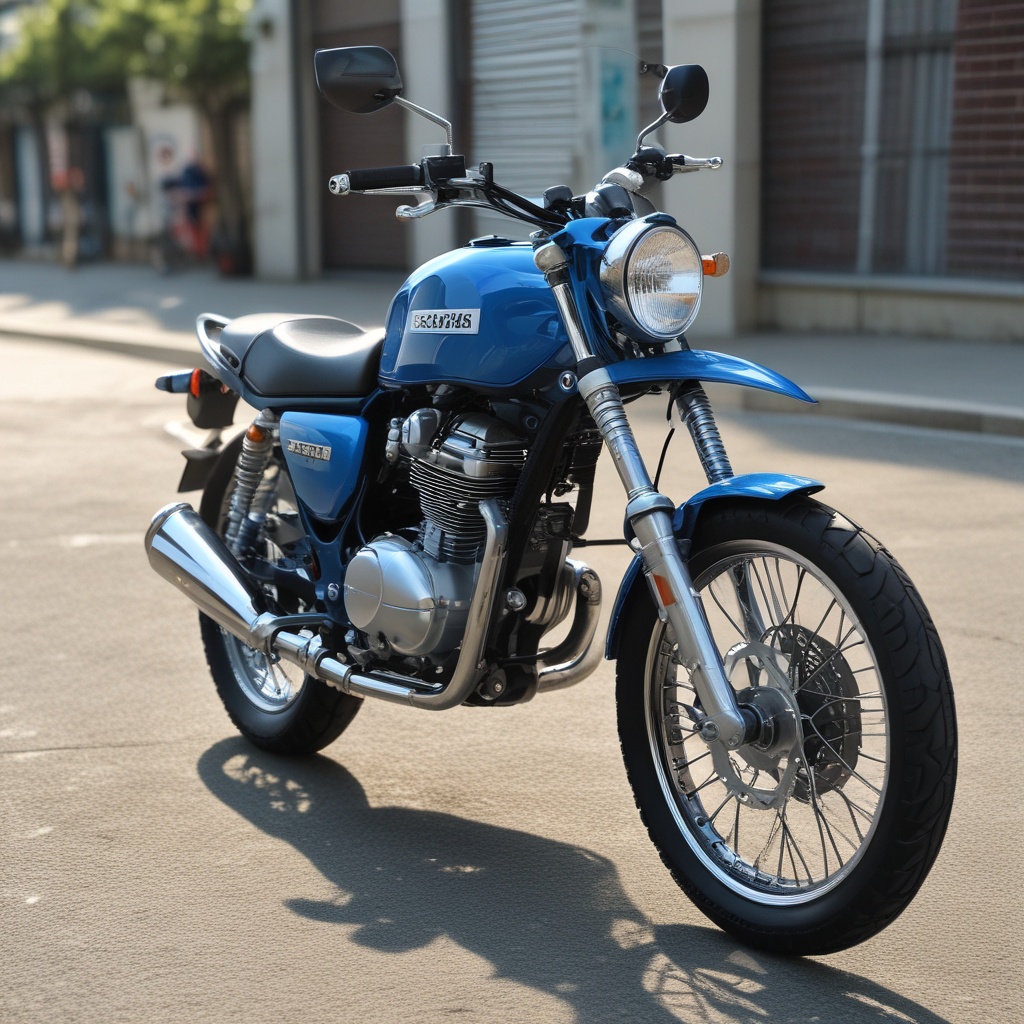 青色ShlbyGT350サイドビュー